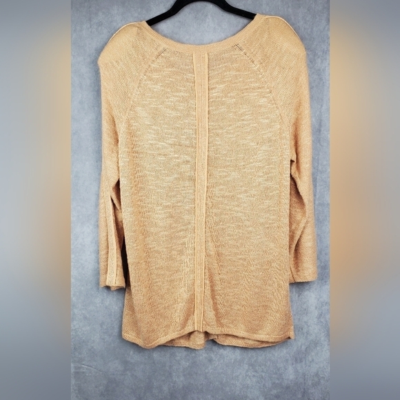 Lafayette 148 New York Women pale orange Front button down Linen Cardigan XXL - Picture 7 of 10